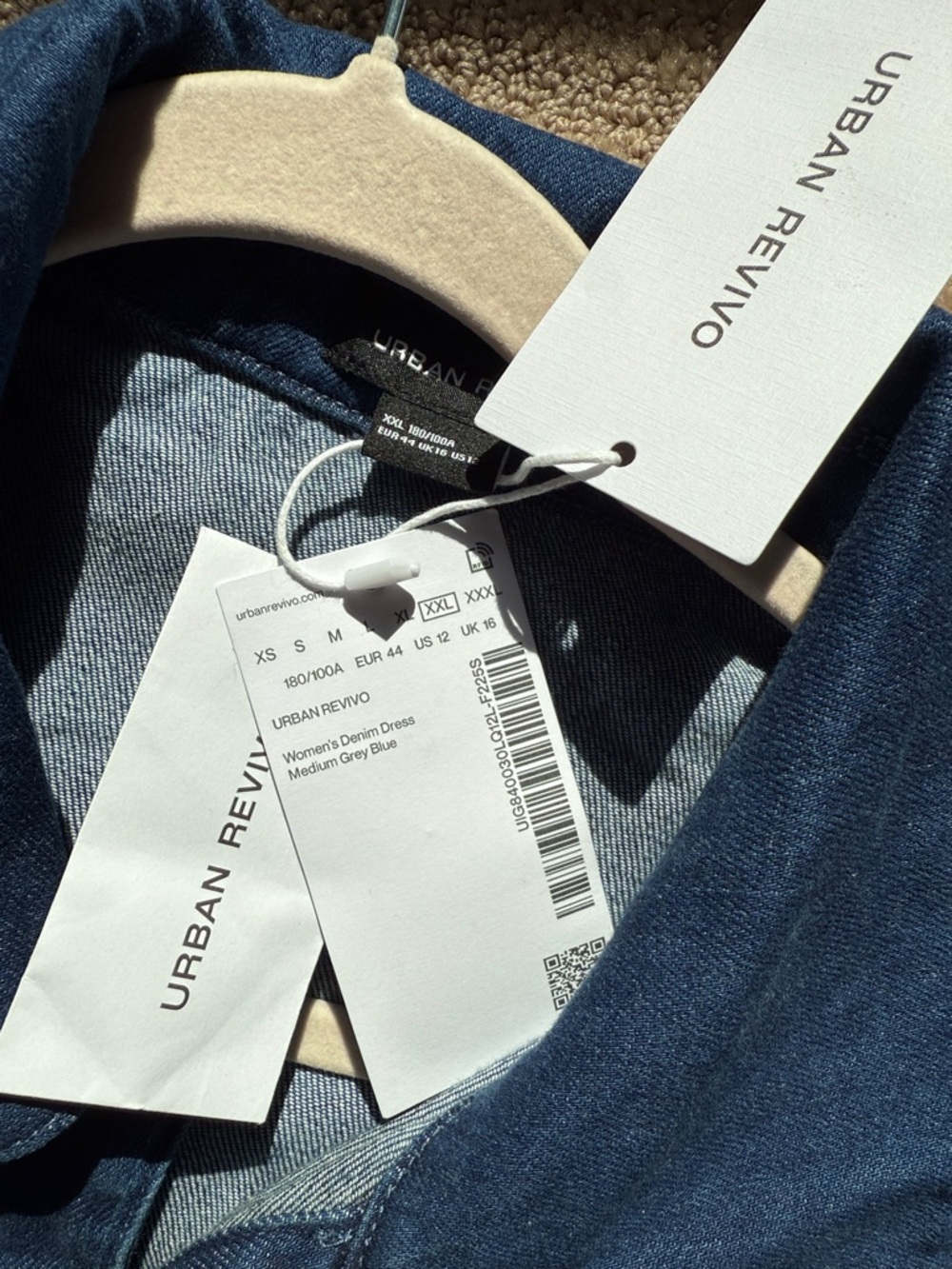 Urban Revivo Cut‎ Out Denim Maxi Dress - Picture 14 of 16